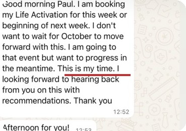 Message from Andrew
