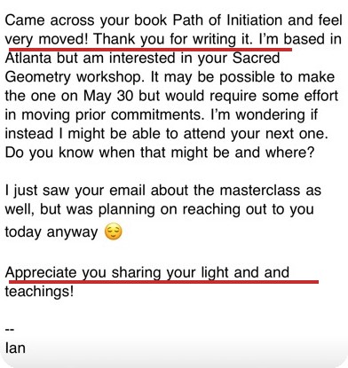 Message from Ian