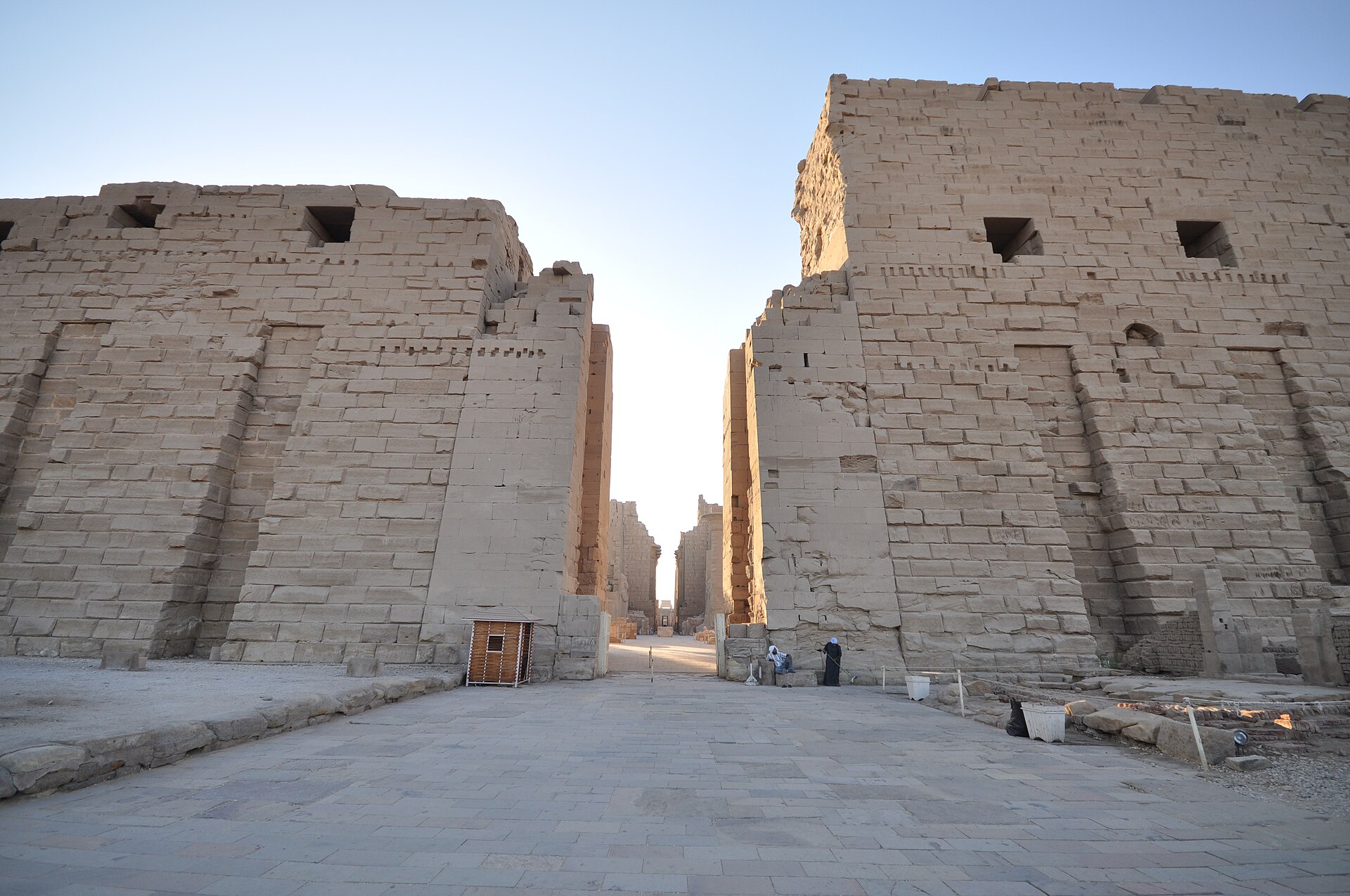 The pylon gates of the temple of Karnak, Egypt